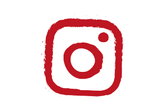 Icon von Instagram als Kamera in rot