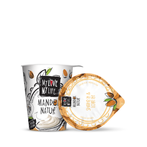 Mandel-Joghurtalternative mit Geschmacksrichtung Natur im 125 g Becher